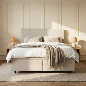 Boxspring Julia met opbergruimte - Beige