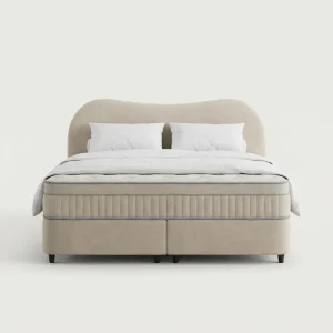 Boxspring met Opbergruimte - Arcus - Beige